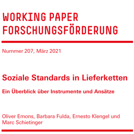 Cover Working Paper Forschungsförderung 207