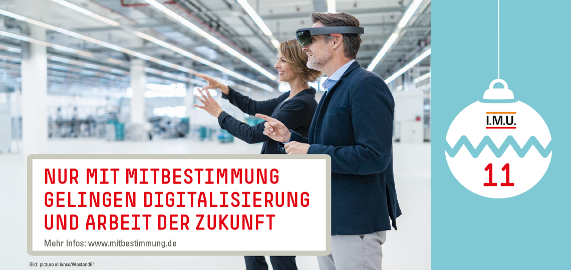 Nur mit Mitbestimmung gelingen Digitalisierung und Arbeit der Zukunft 