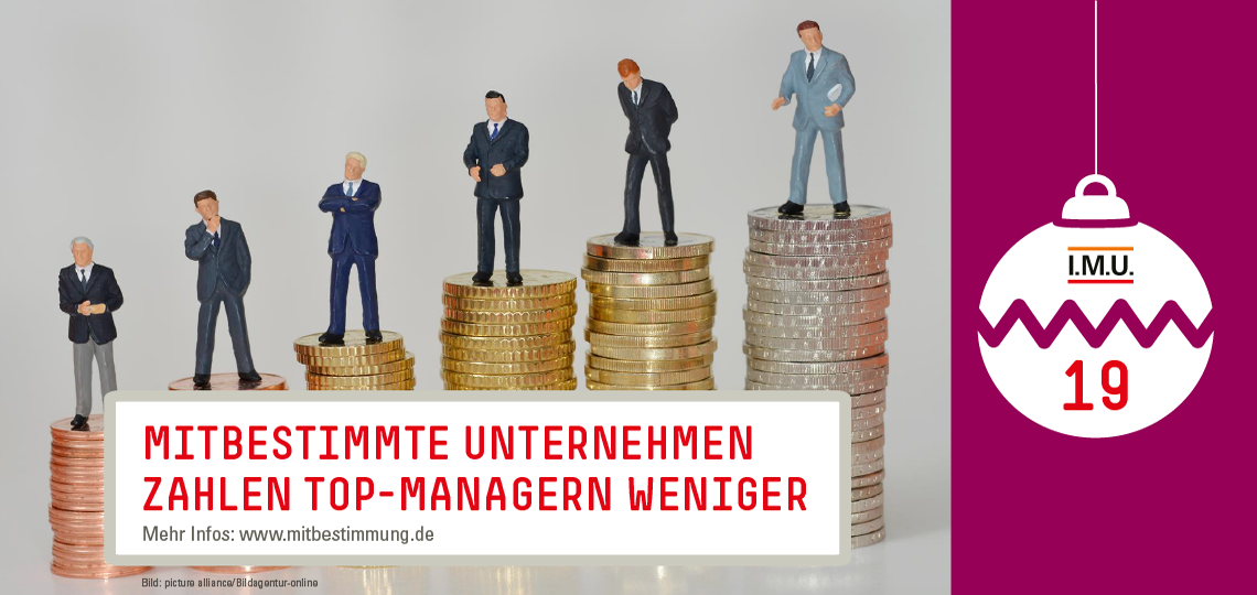 Mitbestimmte Unternehmen zahlen Top-Managern weniger