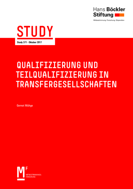 Cover Study Transfergesellschaft