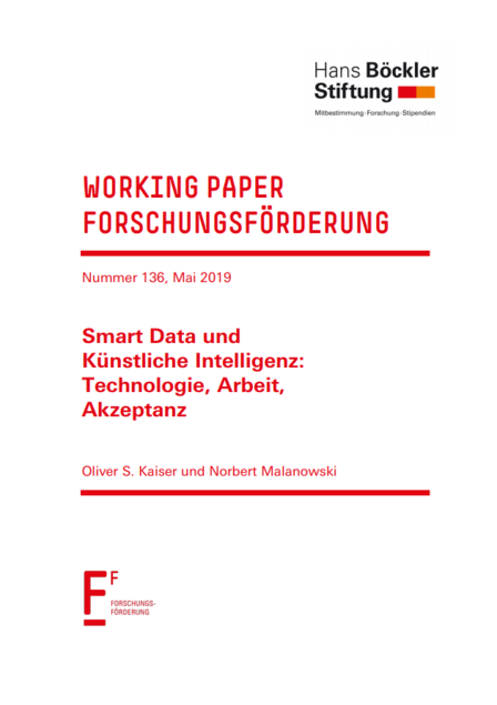 Smart Data und KI, Working Paper Forschungsförderung 136