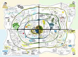 Graphic Recording Zukunftssymposium Mitbestimmung 2035 