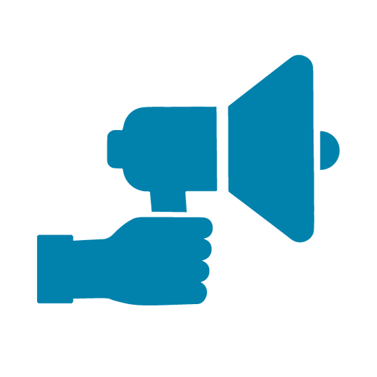 Icon Öffentlichkeitsarbeit