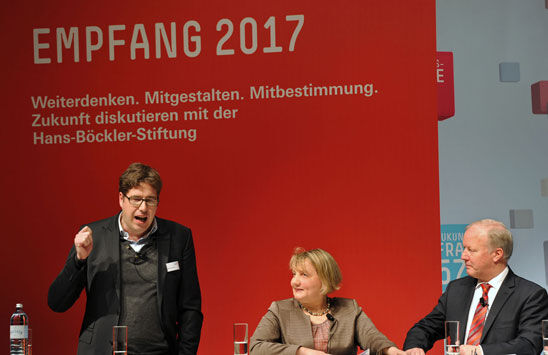 Michael Kellner (BÜNDNIS 90/DIE GRÜNEN), Katja Mast (SPD), Peter Weiß (CDU) - © HBS / Bettina Ausserhofer