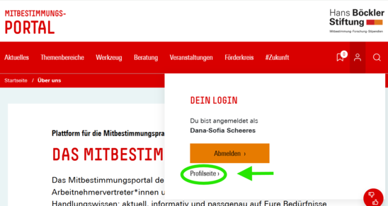 Screenshot Newsletter abonnieren 2