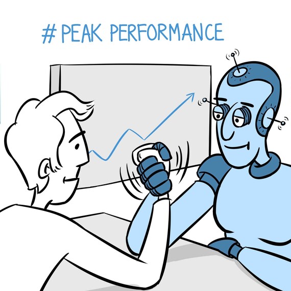 © Hans-Böckler-Stiftung Illustration Szenario #Peak Performance - © Hans-Böckler-Stiftung
